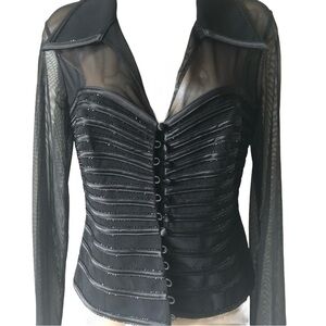 JS Collections Black Top size 6 NWT